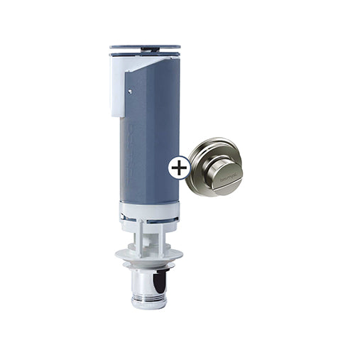 VALVOLA PER CASSETTE IN CERAMICA ALTA POSIZIONE PULSAR DUAL E PULSANTE- Doppio scarico- BAMPI- pezzi 1