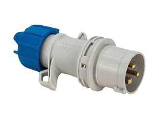 SPINA INDUSTRIALE VOLANTE ARGO BLU 2P+T 16A IP54- - cablaggio a vite 70100V - 2 pezzi FANTON