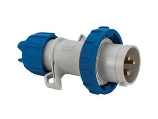 SPINA INDUSTRIALE VOLANTE BLU 2P+T 16A IP67- - cablaggio a vite 70140V - 1 pezzi FANTON