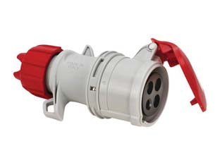 PRESA INDUSTRIALE VOLANTE ARGO ROSSA 3P+T 16A IP54- - cablaggio a vite 71104V - 1 pezzi FANTON
