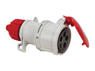 PRESA INDUSTRIALE VOLANTE ARGO ROSSA 3P+N+T 16A IP54- - cablaggio a vite 71105V - 1 pezzi FANTON