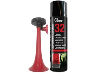 AVVISATORE ACUSTICO COMPLETO DI TROMBA ML.300 32- - ml.300 in bomboletta spray - 12 pezzi VMD