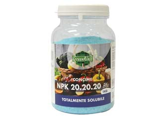 CONCIME POLVERE BLU 20.20.20- - Kg.1 - 6 pezzi GREENWALL