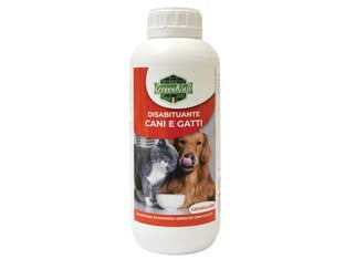 DISABITUANTE CANI E GATTI GRANULARE- - lt.1 - 6 pezzi GREENWALL