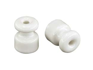 PORCELLANA ISOLATORE- - ø mm.16 - 10 pezzi