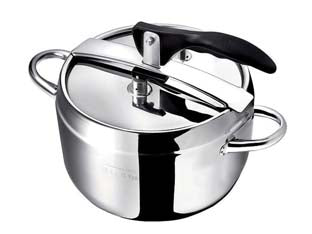 PENTOLA A PRESSIONE LT.5 IN ACCIAIO INOSSIDABILE 18/10- - lt.5 ø cm.20x19,5h. - 1 pezzi