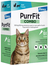 Elanco ANTIPARASSITARIO PURRFIT COMBO SPOT-ON per gatti e furetti (cf. 6 pipette)