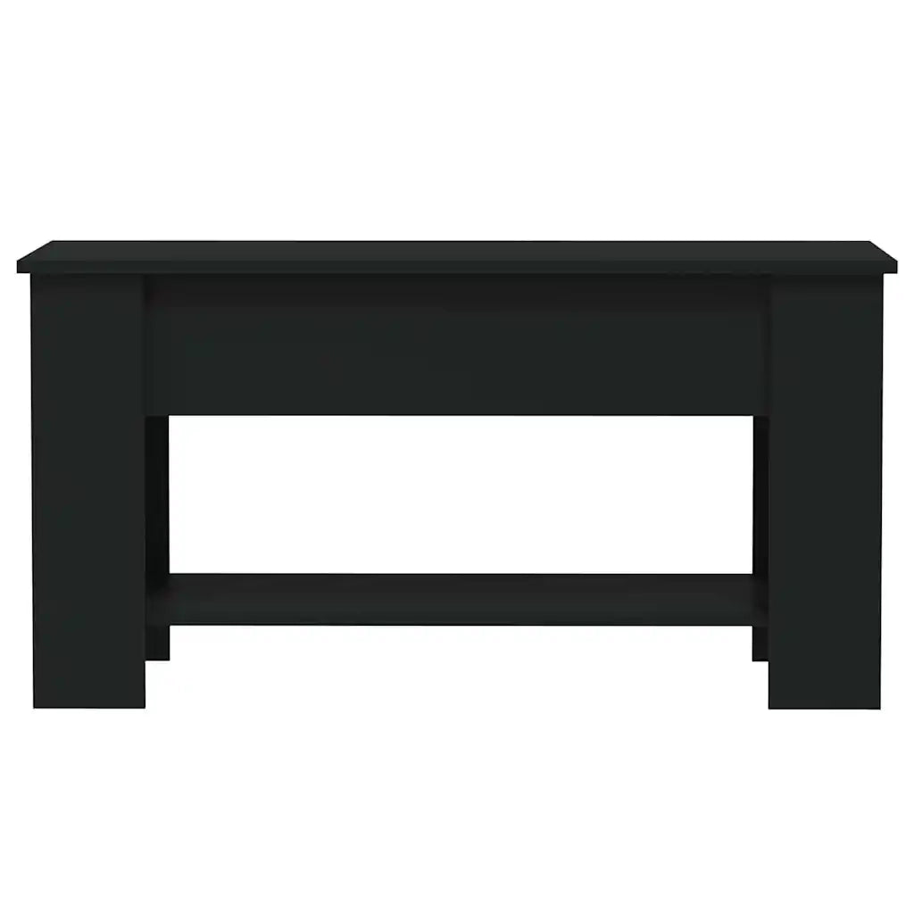 Tavolino da Salotto Nero 101x49x52 cm in Legno Multistrato 809702