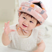 Elmo di Sicurezza per Bambini - Cappuccio di Protezione Regolabile - Cappello Protettivo per Bambini - per Età 5 Mesi a 3 Anni - Rosa
