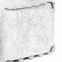 Presa multipla per esterno 4 prese cavo 5m Multipresa da giardino effetto pietra, protezione IP44