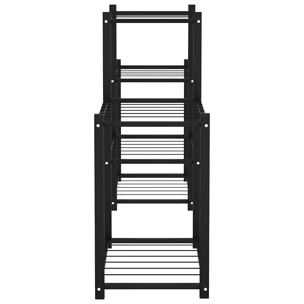 Portafiori 83x25x60 cm Ferro Nero 343125