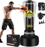 Zavorra con Guantoni da Boxe e Boccia di Gomma - Modello Stazionario