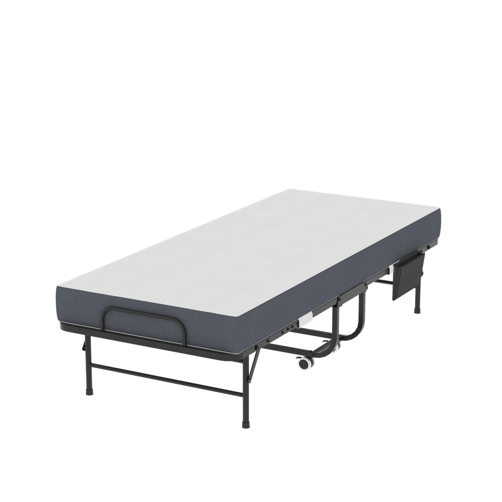 Letto Pieghevole con Materasso in Memory Foam ¨C MINIMAL ¨C Metallo, 78x190
