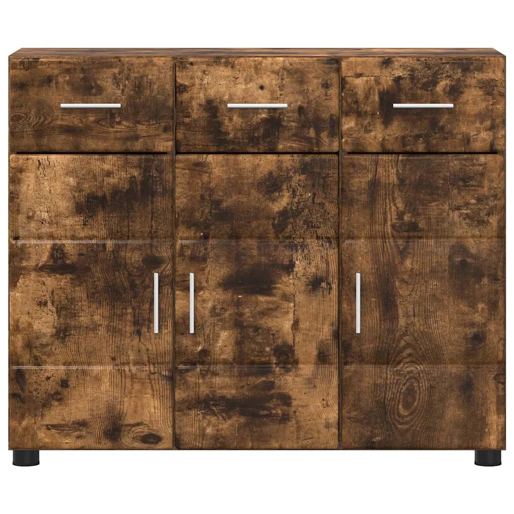 Credenza con lo scaffale FLORIN Rovere fumé 88,5 x 30,5 x 73 cm