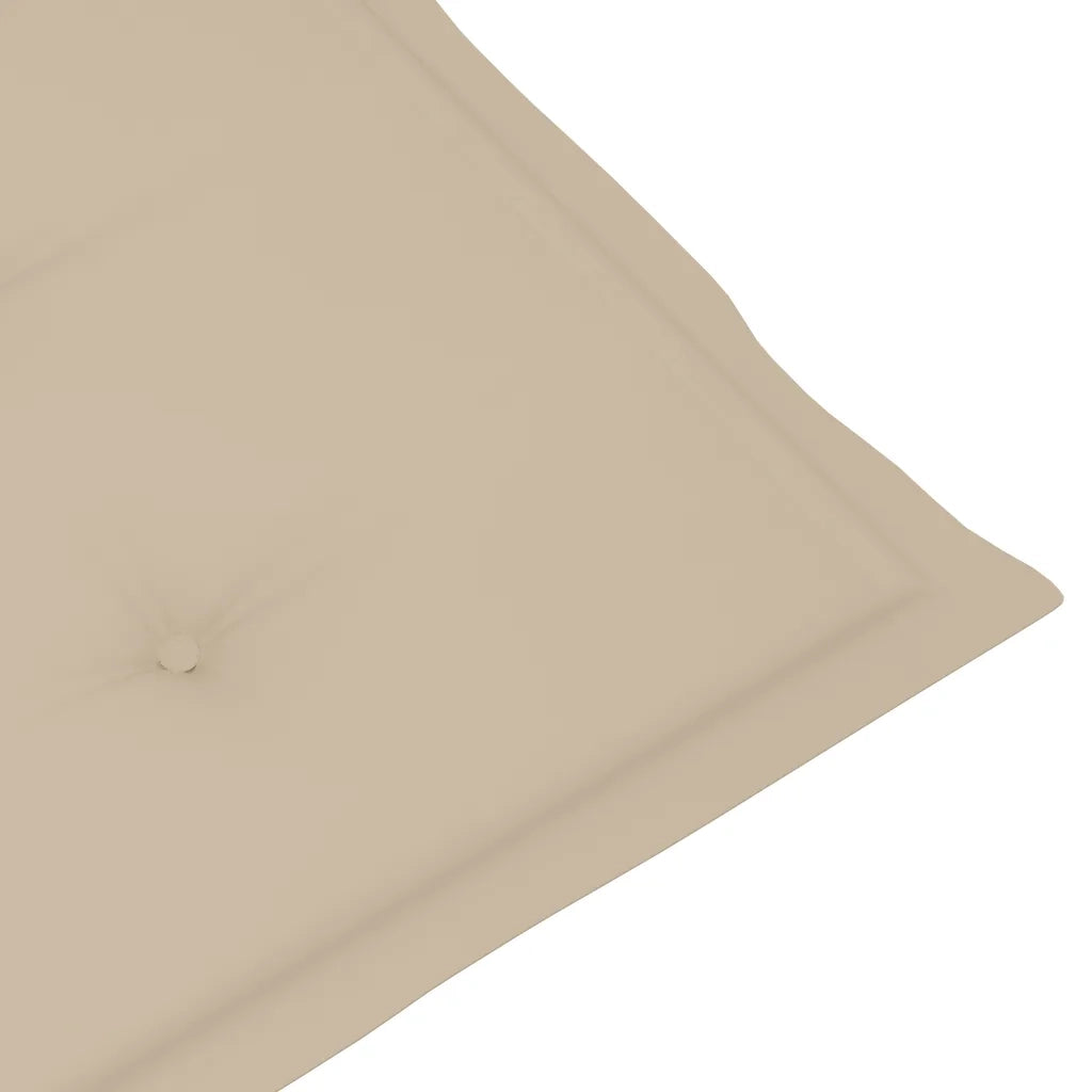 Sedie da Giardino 4 pz con Cuscini Beige Massello di Teak cod mxl 7231