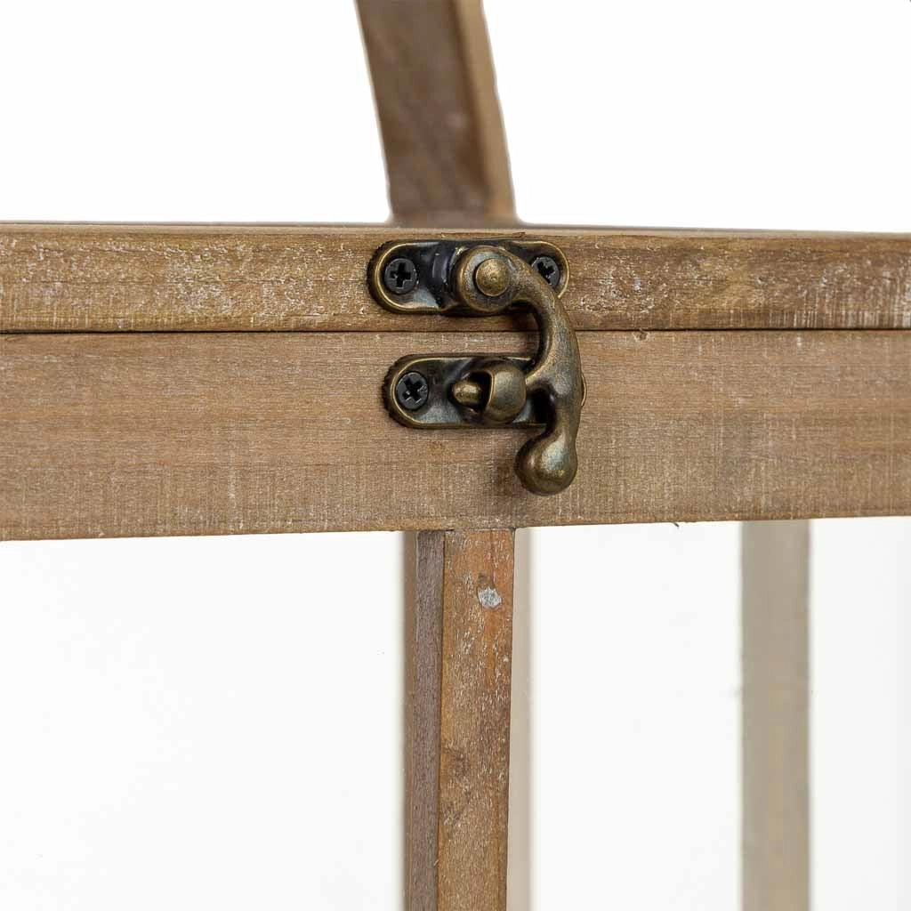Lanterna in legno 23x23x63h cm