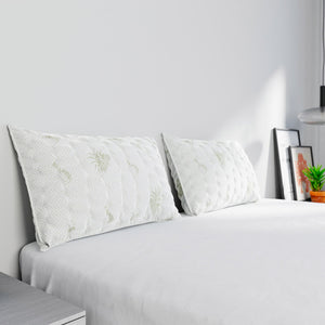 Guanciale 45x75 cm in Memory Foam Aloe Vera Bianco