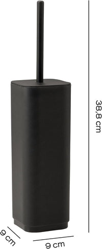 Scopino WC d' appoggio Seventy Gedy Nero Matt L 9 x P 9 x H 38,8 cm