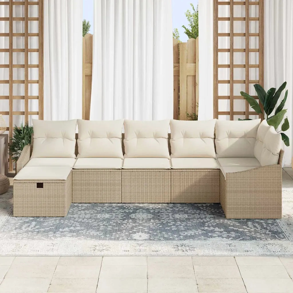Set di divani con cuscino 7 pcs polyrattan