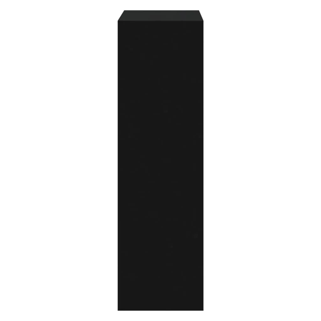 Scarpiera mobile contenitore per scarpe mobile per ingresso/corridoio/soggiorno 63 x 24 x 81 cm legno ingegnerizzato nero 02_0022010