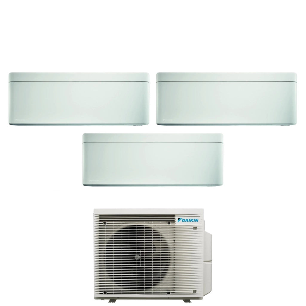 Climatizzatore Condizionatore Daikin Bluevolution Trial Split Inverter serie STYLISH WHITE 5+7+7 con 3MXM40A R-32 Wi-Fi Integrato 5000+7000+7000 Colore Bianco Garanzia Italiana