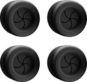 Set di 4 asciugamani appesi per bagno e cucina, acciaio inossidabile, adesivo, nero opaco