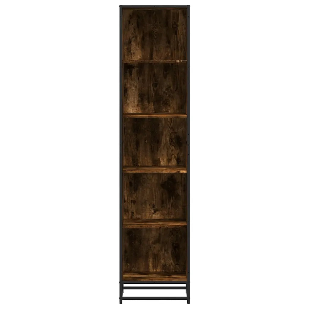 Libreria Rovere Fumo 40x35x170,5 cm in Legno Multistrato