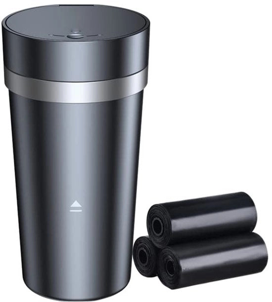 Autovuilnisbak multifunzionale con coperchio - Capacità 500 ml - 3 sacchetti di rifiuto - Materiale ABS duraturo - Progettazione rimovibile - Autovaschetta
