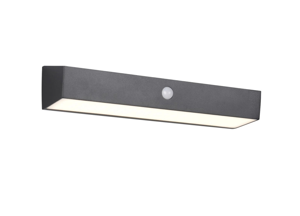Applique da esterno LED solare nera IP44 SILVES RL