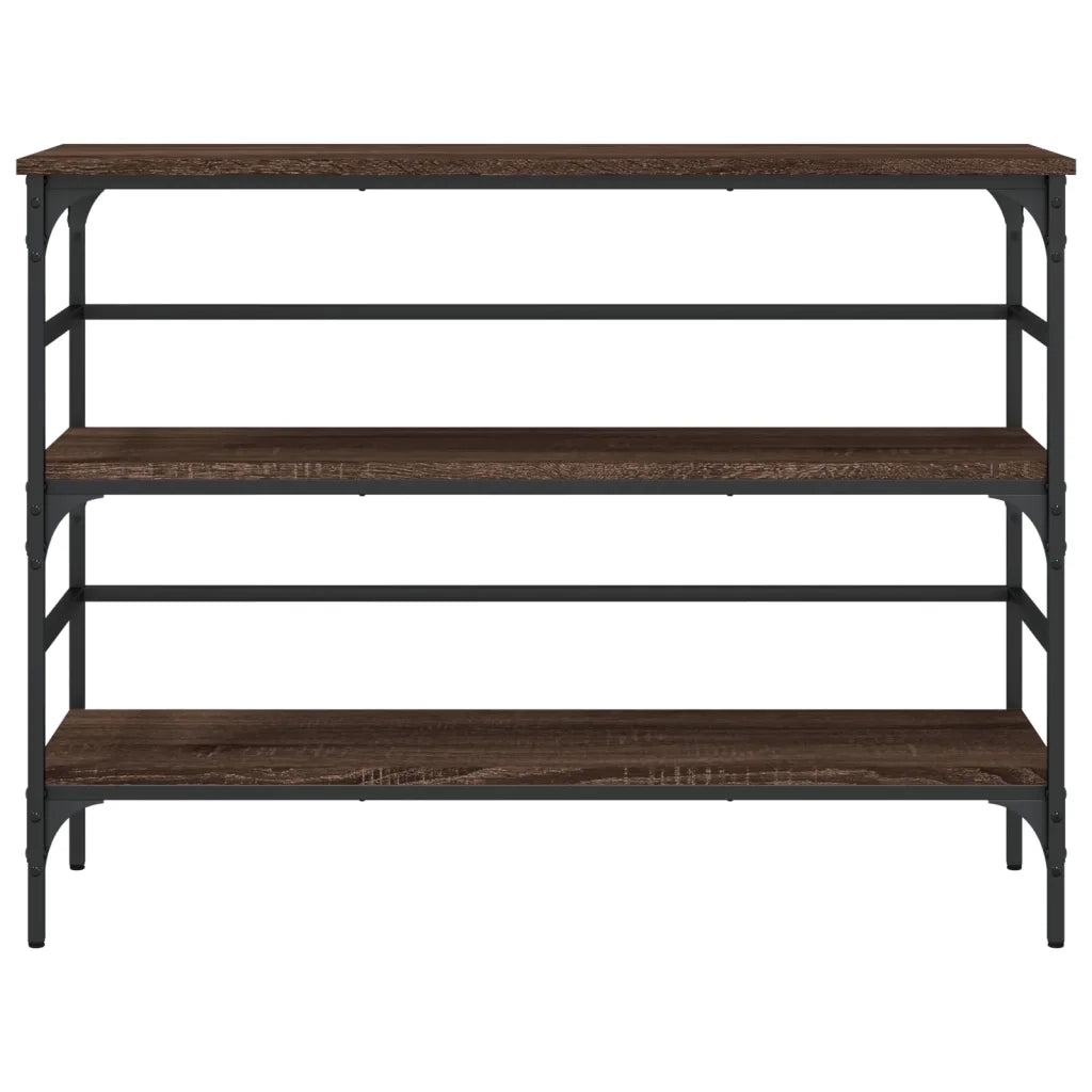 Tavolino Consolle Rovere Marrone 100x32x75 cm Legno Multistrato 839052