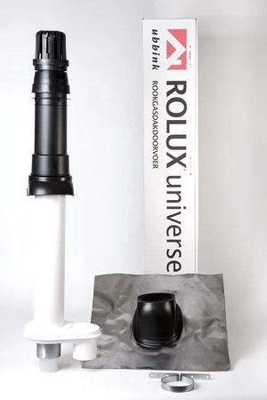 Distributore di gas da camino a raccordo universale concentrico HR Par Ø80-80mm PP/KS Ø60/100mm scala e cassetta 25-45gr - nero (0184223)