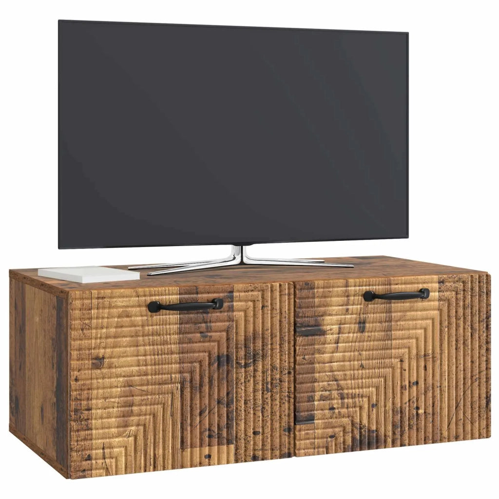 Mobile Porta TV da Muro Legno antico 78,5 x 41 x 30 cm