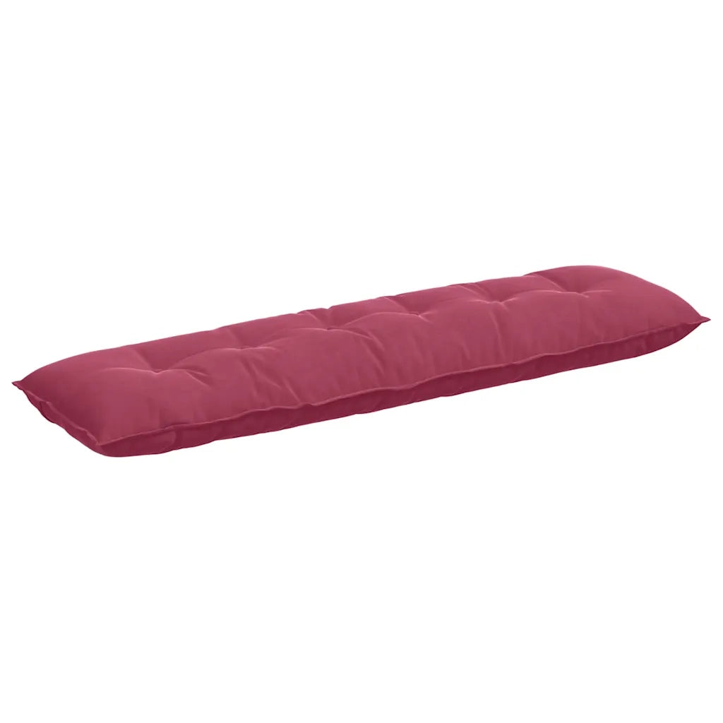 Cuscino per Schiena Rosso Vino 180 x 50 cm Tessuto in Cords 42014938