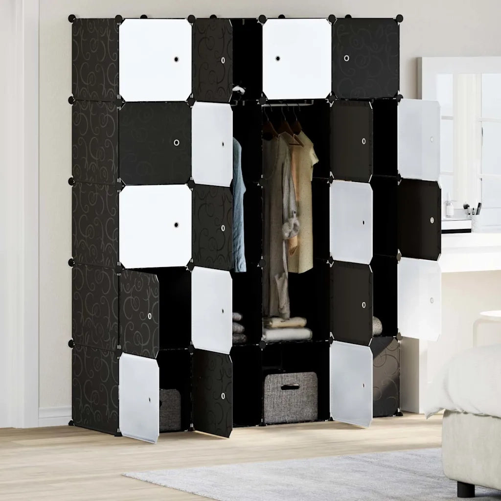 Organizzatore Portaoggetti con 20 Cubi e Aste per Appendere PP 4019586