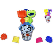 Trade Shop - Secchiello Per Gioco Da Spiaggia Per Bambini Mare Con Paletta Rastrello Formine 115258 -