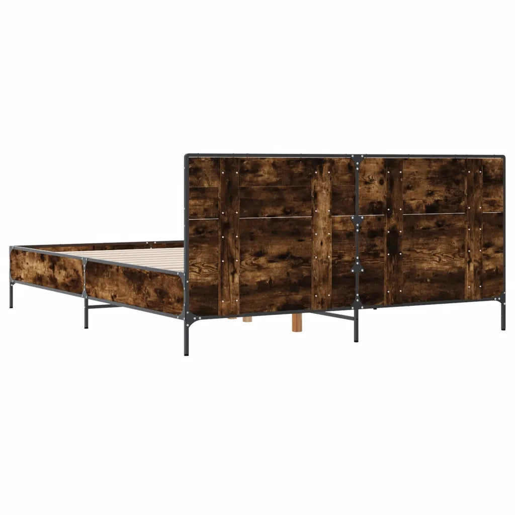 Giroletto Rovere Fumo 140x200 cm in Legno Multistrato Metallo