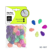 Trade Shop - Set 30pz Clips Fluo Colorate In Pvc Accessori Per Raggi Ruote Bicicletta Xc-1617 -