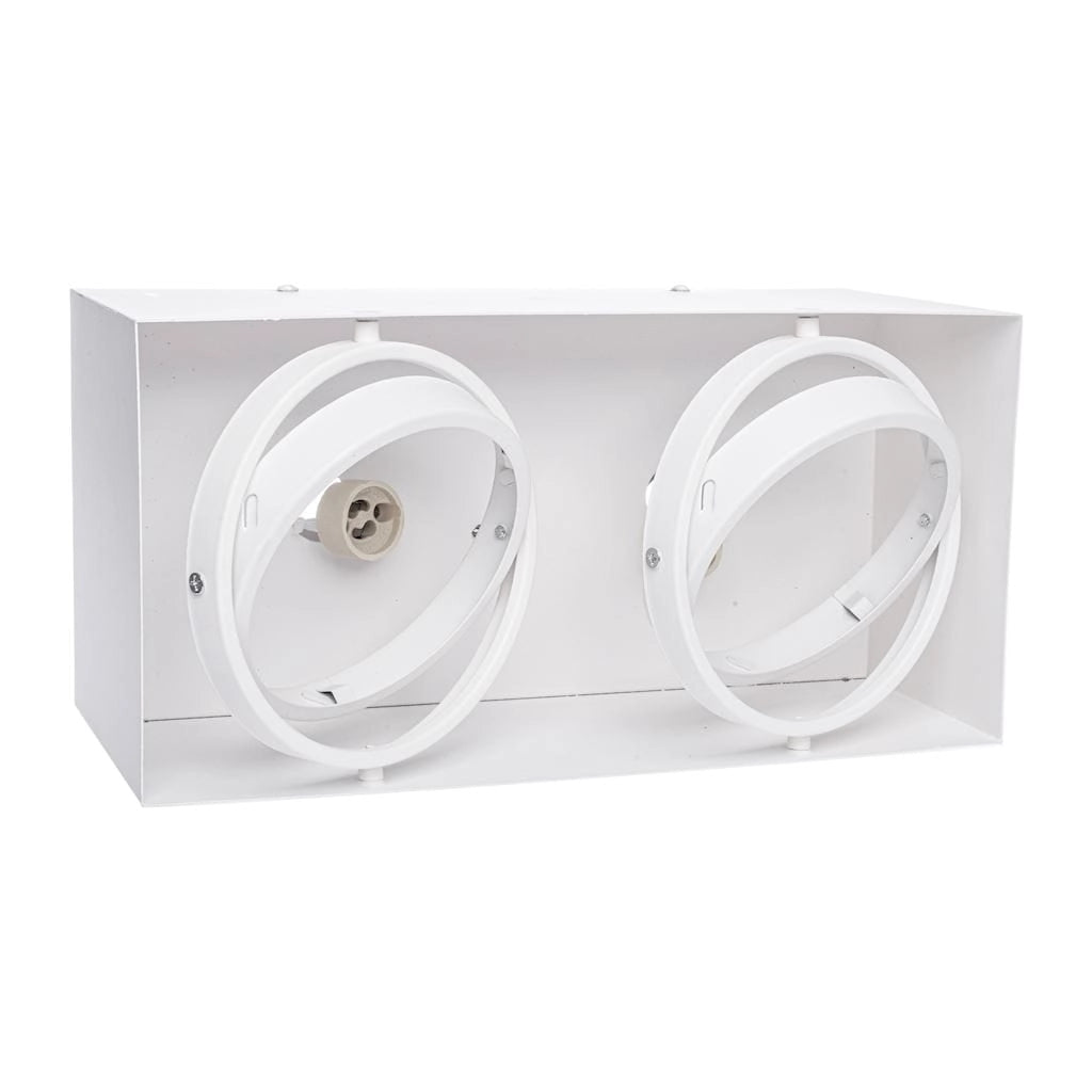 Plafoniera 2 luci GU10 2x35W bianca PLAZA ML4745 Eko-Light