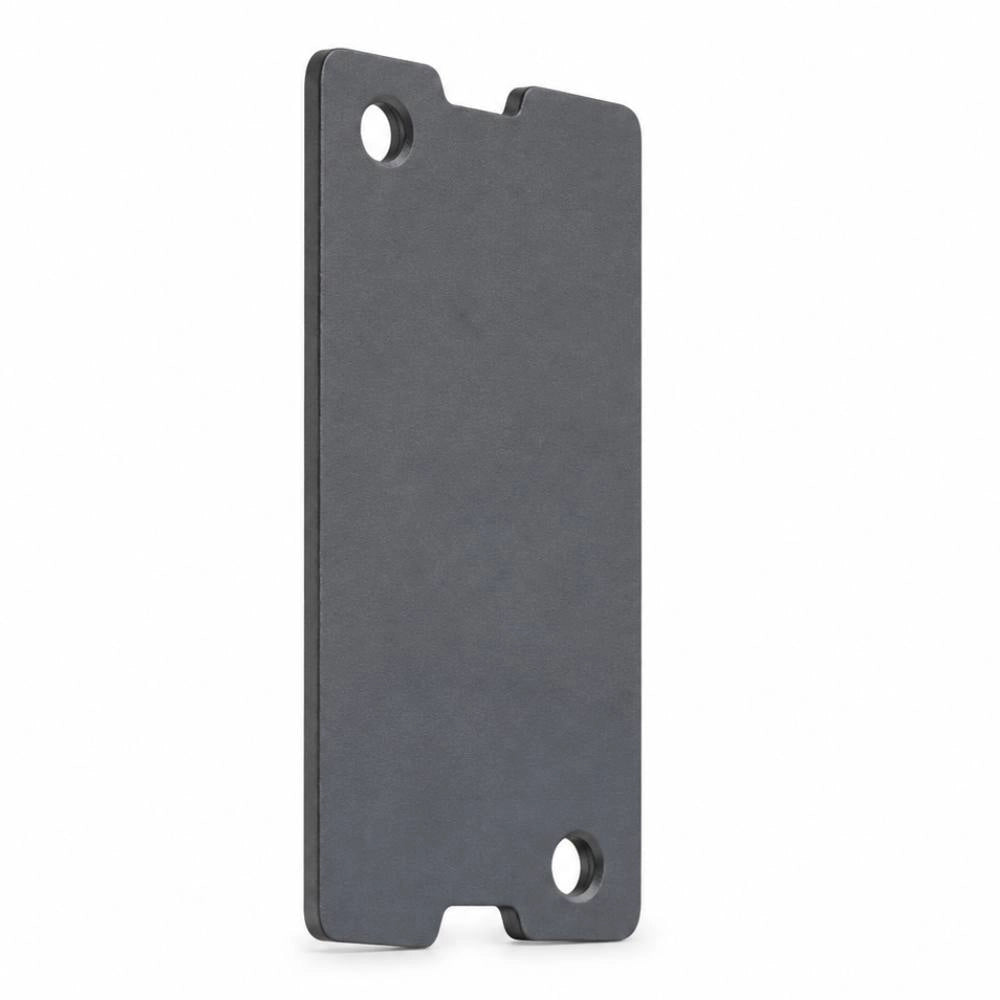 Placa di chiusura in alluminio grafite per supporto testa palo