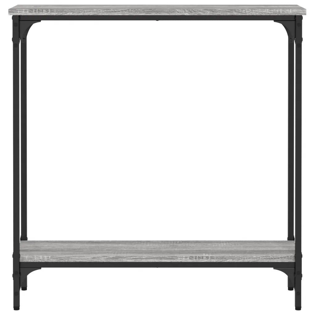 Tavolino Consolle Grigio Sonoma 75x22,5x75 cm Legno Multistrato 834023
