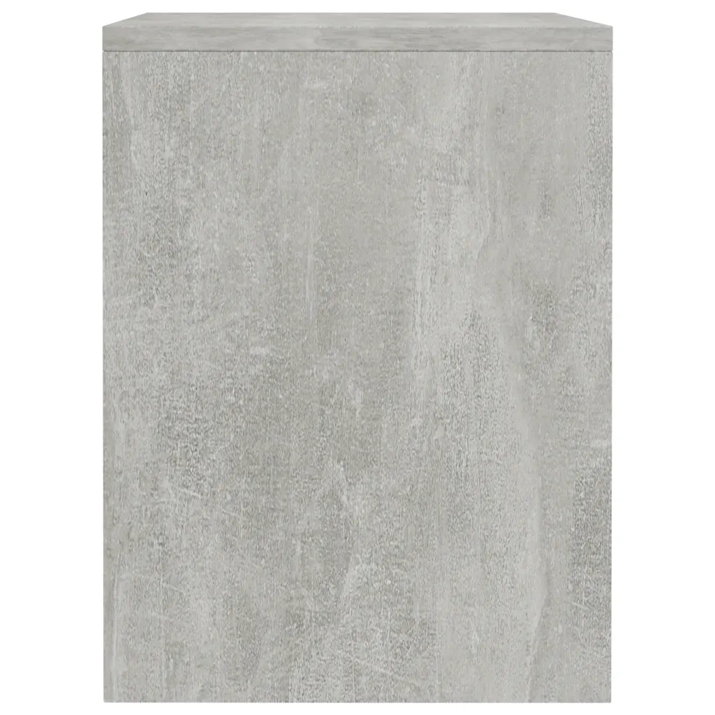 Comodini 2 pz Grigio Calcestruzzo 40x30x40 cm in Truciolato  cod mxl 30822