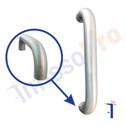 Maniglione per vetrine o portoni in alluminio profilo rotondo 4A10BX1