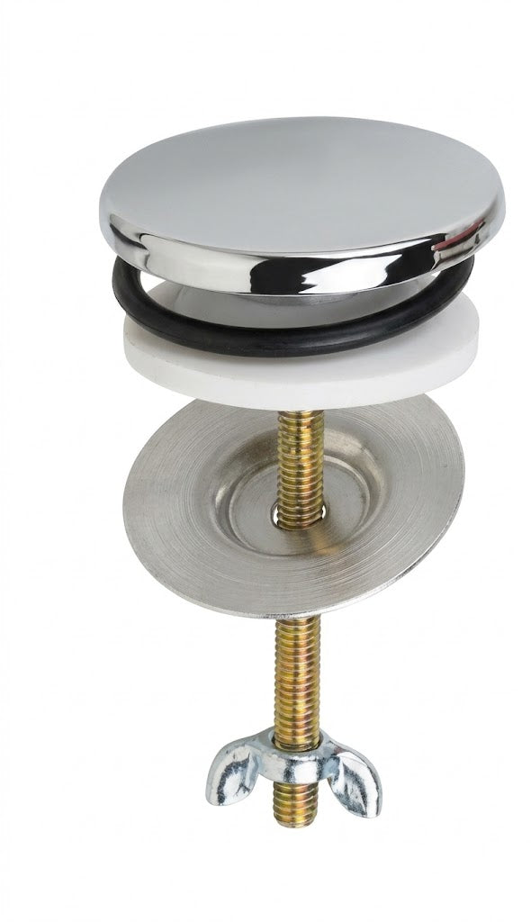 BL TAPPO COPRIFORO OTTONE CROMATO 2 PZ RUBINETTERIE ASSOCIATE- 6,0 blister