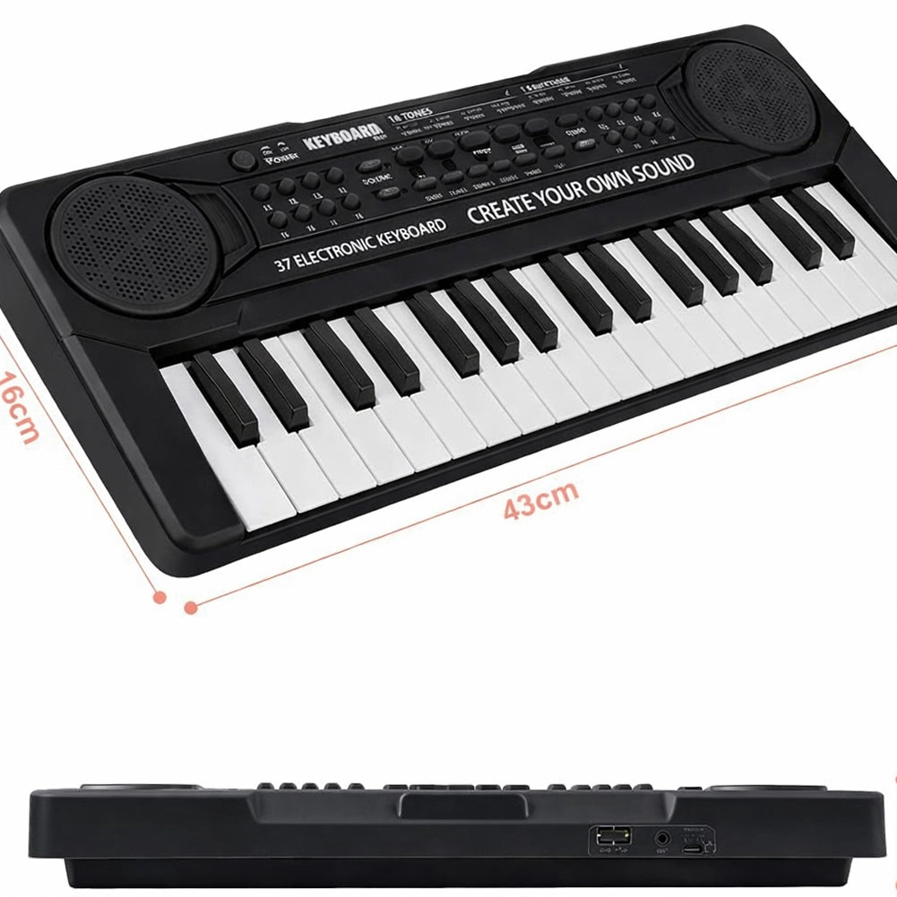Tastiera Giocattolo Musicale Piano Keyboard Musica per Bambini con 37 Tasti Rosa