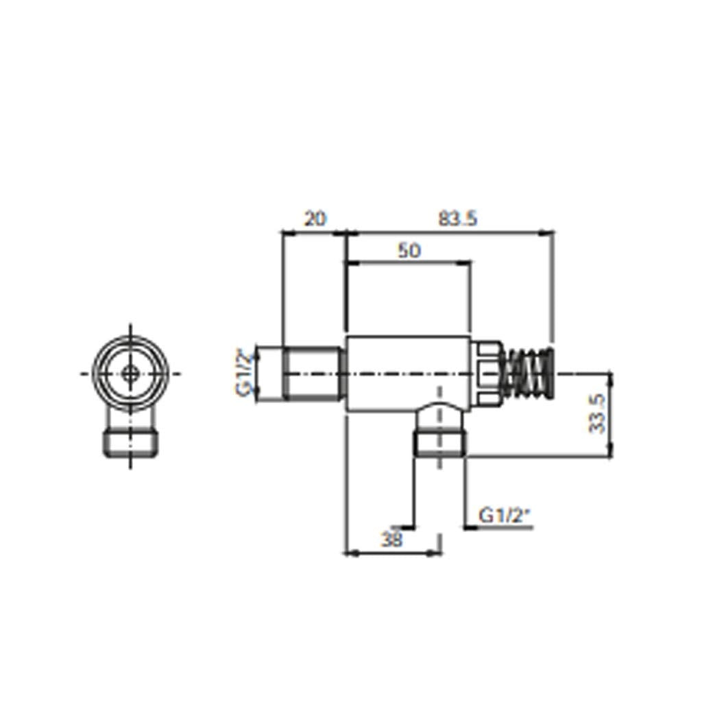 Rubinetto temporizzato per lavamani cucina industriale