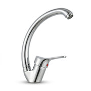 RUBINETTO MISCELATORE CUCINA MONOCOMANDO CROMATO COLLO ALTO GIREVOLE ACQUA 1587
