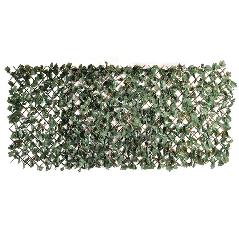 SIEPE SINTETICA PESCA ESTENSIBILE 100 X 200 CM IN COLORE VERDE