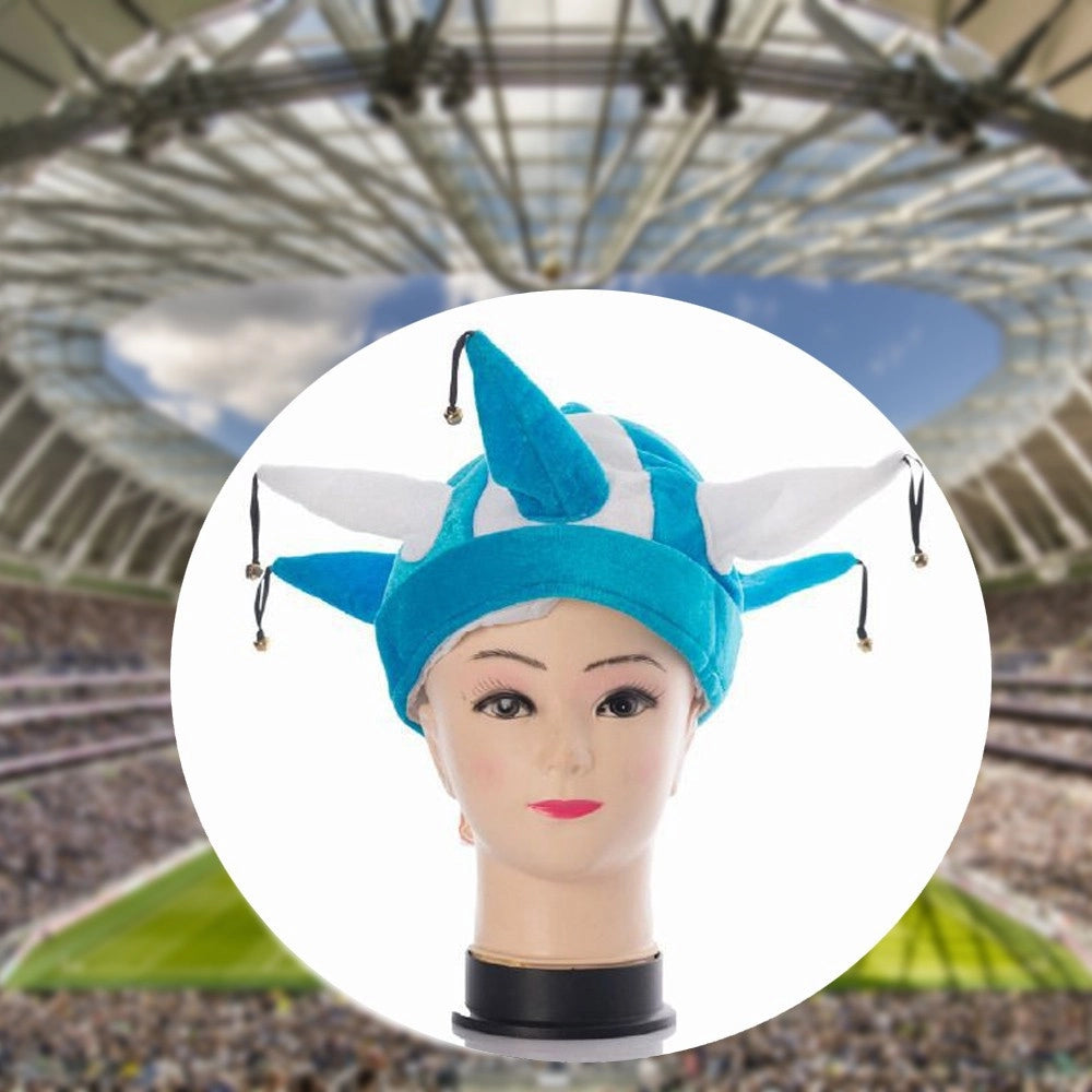 Trade Shop - Cappello Jolly Con Campanelli Azzurro Napoli Scudetto Tifo Festa Tifosi Mondiali -