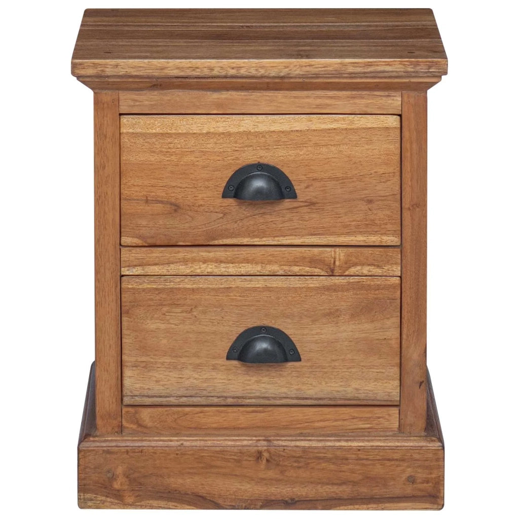 Comodino Naturale 40 x 30 x 50 cm Legno di teak solido 42017950