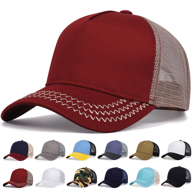 Cappellino da baseball da camionista bianco